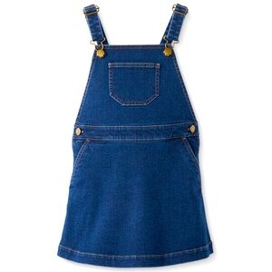Hanna Andersson Girls 10 Stretch Denim Blue Jean Jumper Overalls